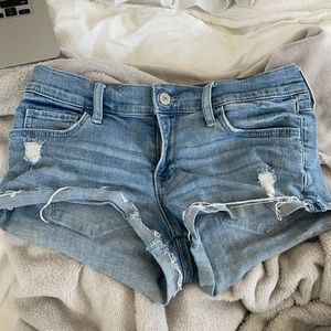 Abercrombie & fitch blue jean shorts